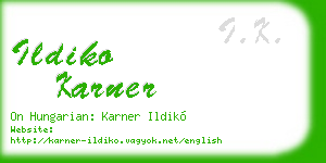 ildiko karner business card